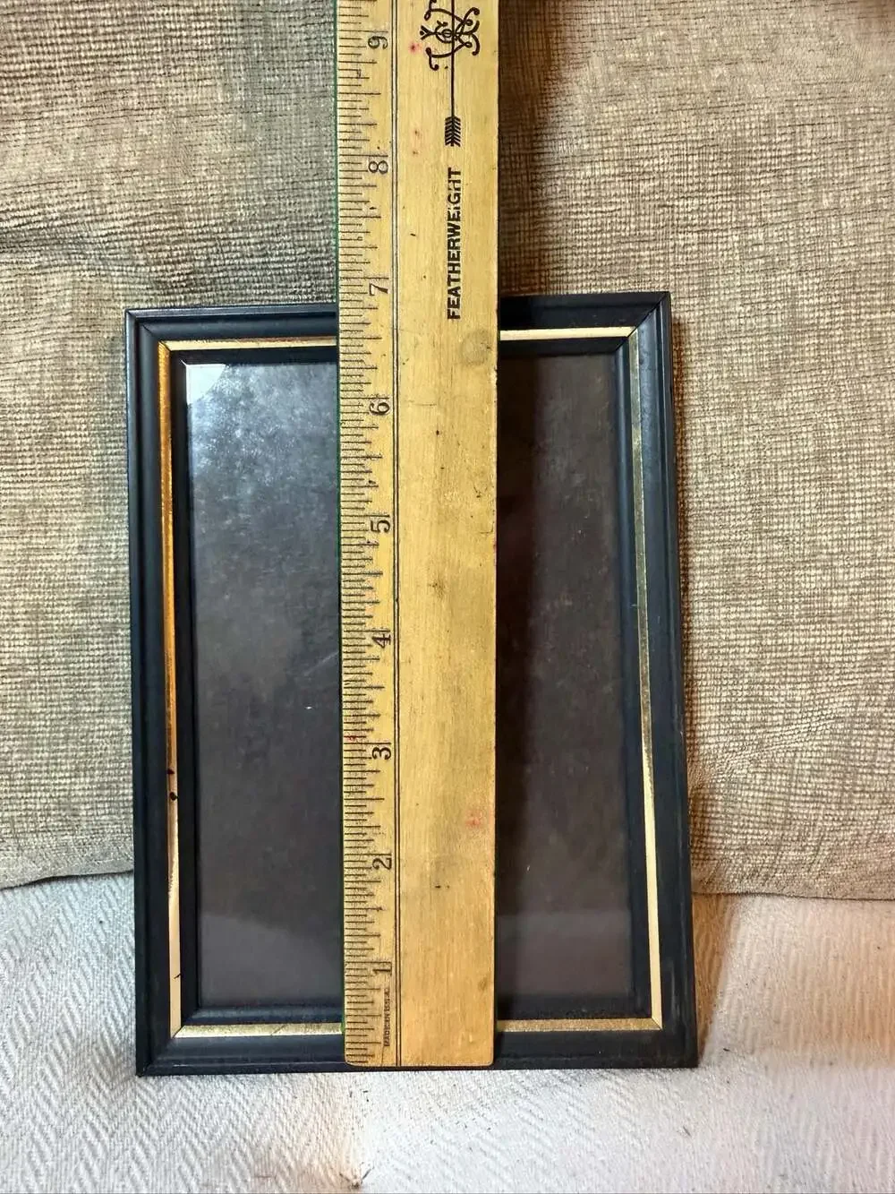 Vintage Black and Gold Trim Picture Frame